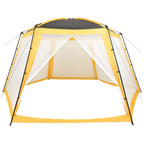 VidaXL Zwembadtent 590x520x250 cm stof geel