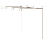 Vidaxl tuinpergola 4x3x2,5 m ijzer antiekbruin
