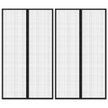 Vidaxl insectendeurgordijnen 2 st magnetisch 200x80 cm zwart