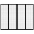 Vidaxl insectendeurgordijnen 2 st magnetisch 220x130 cm zwart