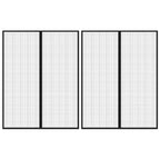 Vidaxl insectendeurgordijnen 2 st magnetisch 230x160 cm zwart