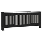 Vidaxl radiatorombouw 205 cm mdf zwart