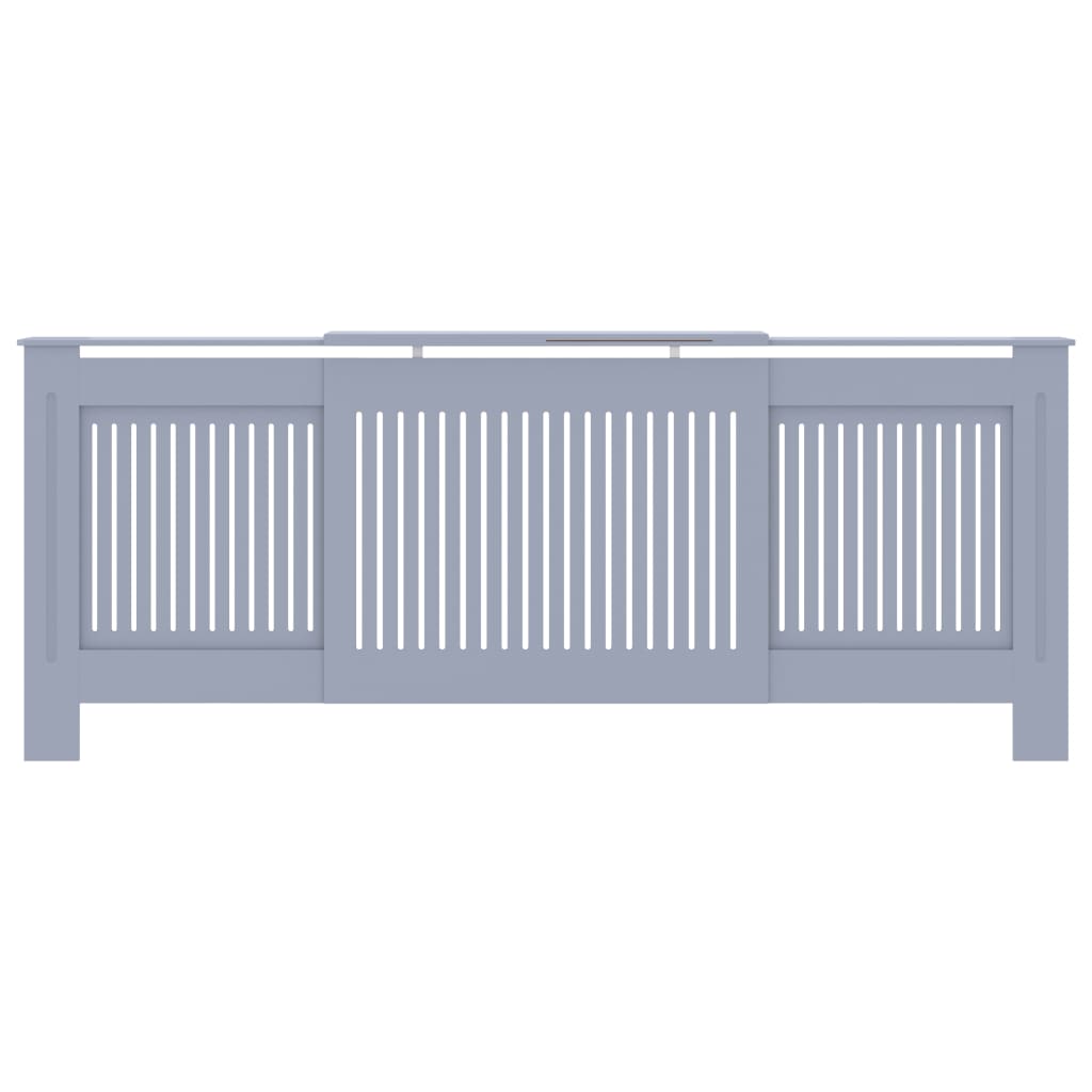 Vidaxl radiatorombouw 205 cm mdf grijs