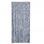 Vidaxl vliegengordijn 90x200 cm chenille blauw en wit
