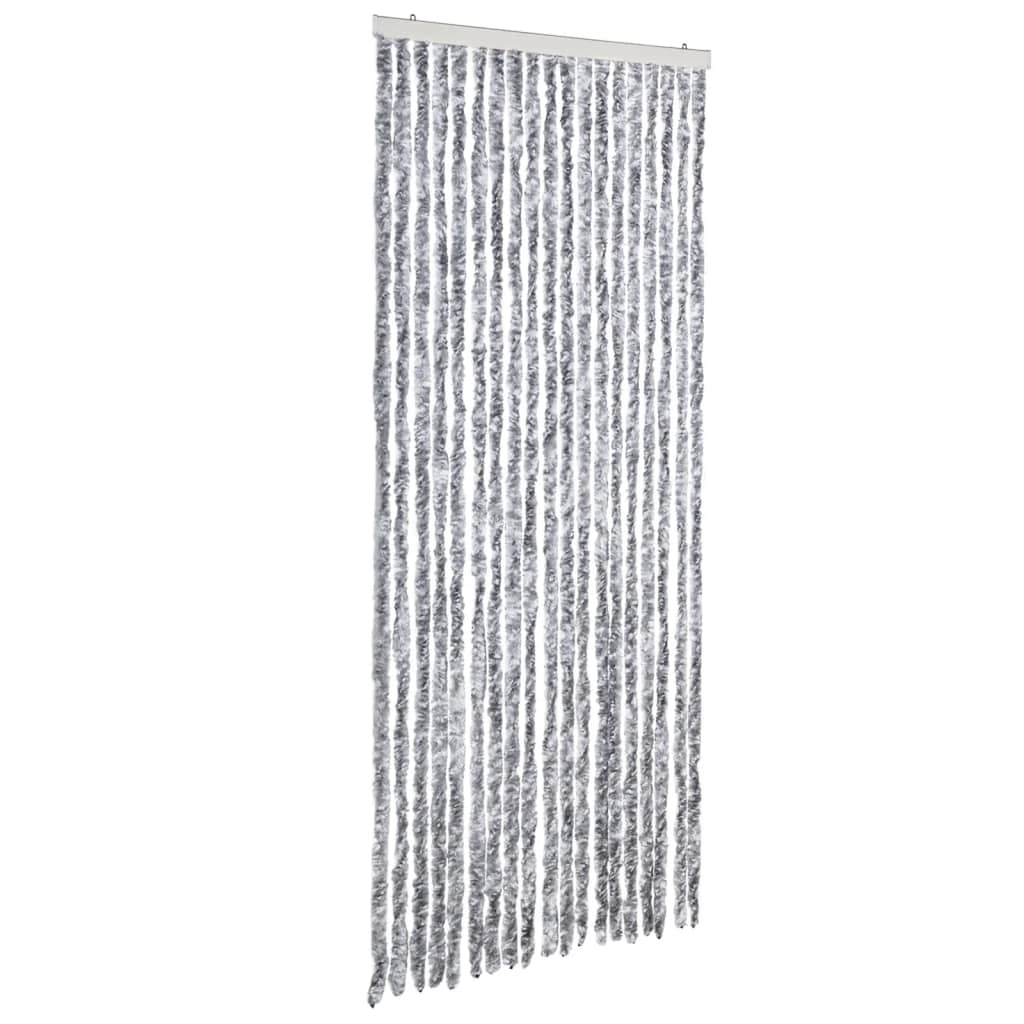 Vidaxl vliegengordijn 56x200 cm chenille zilverkleurig