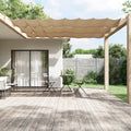 Vidaxl luifel verticaal 60x1000 cm oxford stof taupe