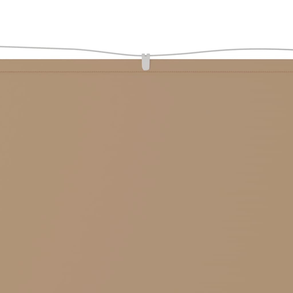 Vidaxl luifel verticaal 100x360 cm oxford stof taupe