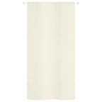 VidaXL Balkonscherm 120x240 cm oxford stof crèmekleurig