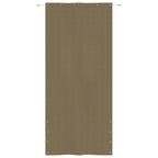 VidaXL Balkonscherm 120x240 cm oxford stof taupe
