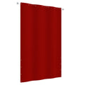 Vidaxl balkonscherm 140x240 cm oxford stof rood