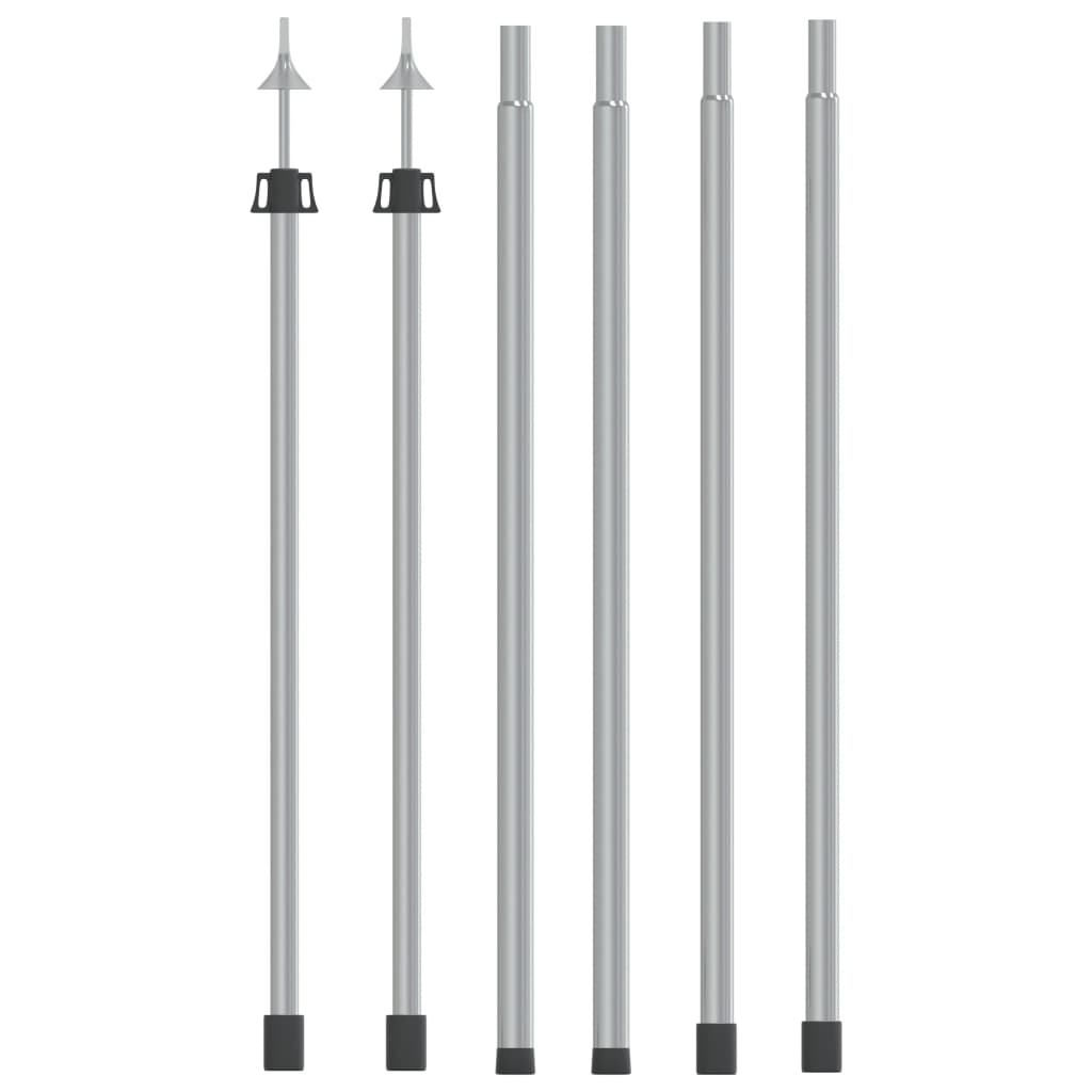 Vidaxl luifelstokken 2 st telescopisch 102-260 cm aluminium