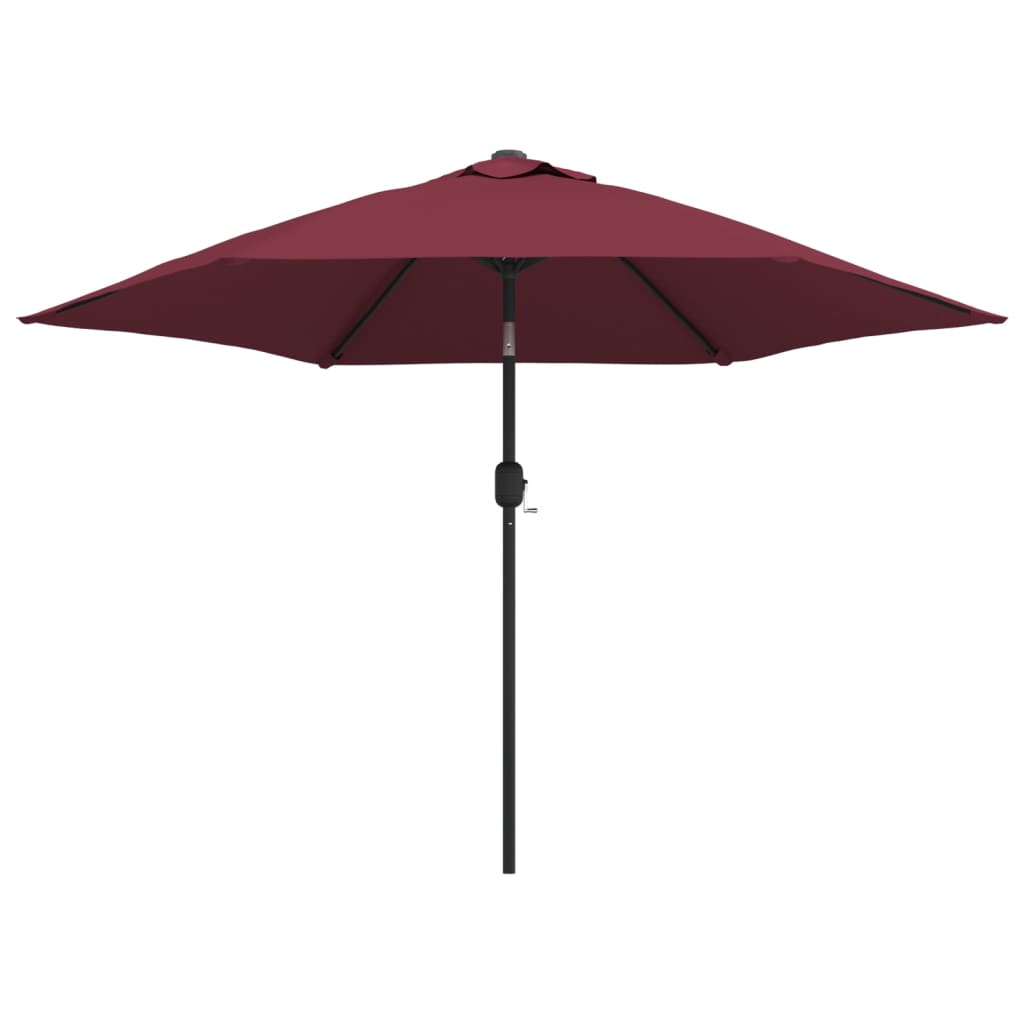 VidaXL Parasol met metalen paal 300 cm bordeauxrood