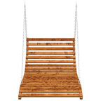Vidaxl schommelbed 115x147x46 cm gebogen hout met teakafwerking