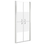 Vidaxl douchedeur 76x190 cm esg halfmat