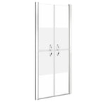 Vidaxl douchedeur 81x190 cm esg halfmat