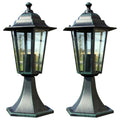 Vidaxl tuinlampen 2 st aluminium donkergroen zwart