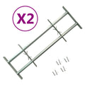 Vidaxl raambeveiligingen verstelbaar 2 st 700-1050 mm