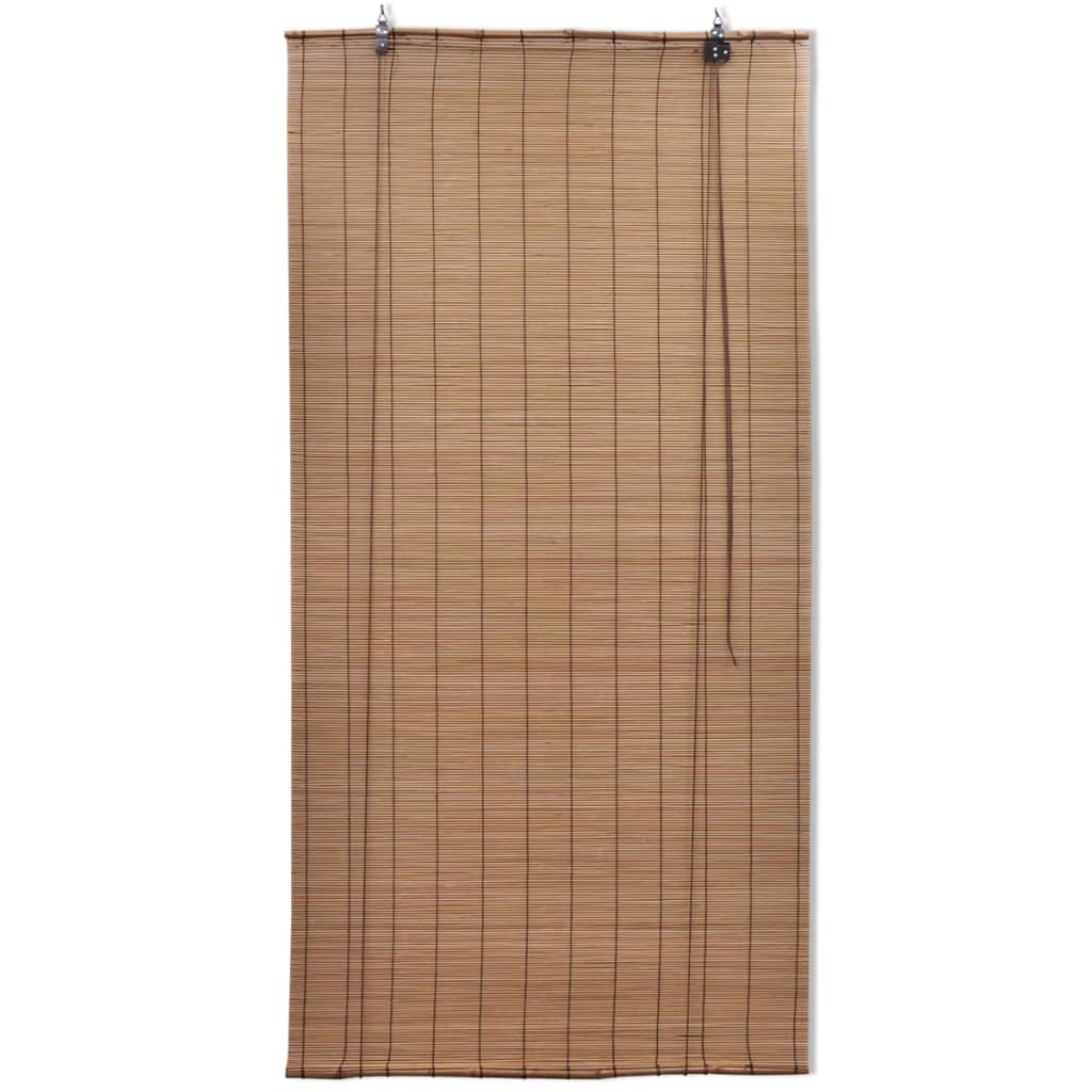 Vidaxl rolgordijnen 2 st 80x160 cm bamboe bruin