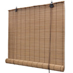 Vidaxl rolgordijnen 2 st 120x220 cm bamboe bruin