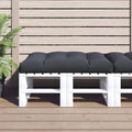 Vidaxl palletkussen 120x80x12 cm stof antracietkleurig