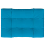 Vidaxl palletkussen 120x80x12 cm stof blauw