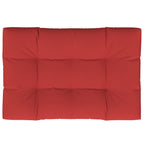 Vidaxl palletkussen 120x80x12 cm stof rood