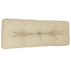 VidaXL Palletkussen 120x40x12 cm stof beige