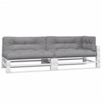 VidaXL Palletkussens 5 st stof grijs
