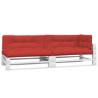 Vidaxl palletkussens 5 st stof rood