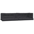 VidaXL Palletkussens 5 st stof zwart