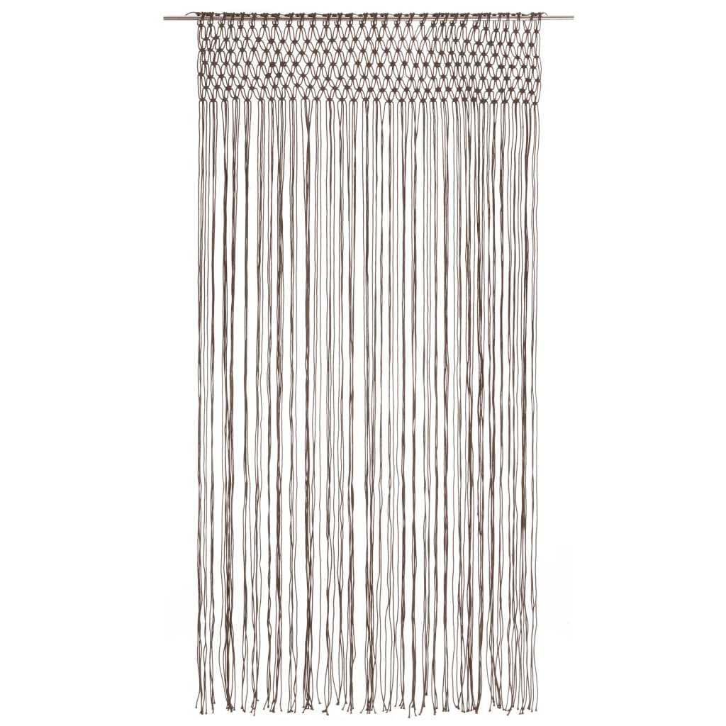 Vidaxl gordijn macramé 140x240 cm katoen taupe