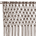 Vidaxl gordijn macramé 140x240 cm katoen taupe