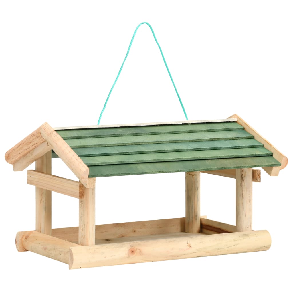 Vidaxl vogelvoeder 35x29,5x21 cm massief hout