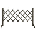 Vidaxl tuinlatwerk 120x60 cm massief vurenhout grijs