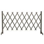 Vidaxl tuinlatwerk 150x80 cm massief vurenhout grijs