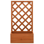 Vidaxl latwerkplantenbak 50x25x90 cm massief vurenhout oranje