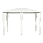 Vidaxl prieel met paalhoezen 160 g m² 3x4x2,6 m crèmekleurig