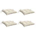 Vidaxl stoelkussens 4 st 40x40x7 cm oxford stof crèmewit