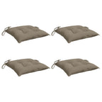 Vidaxl stoelkussens 4 st 40x40x7 cm oxford stof taupe