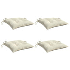 VidaXL Stoelkussens 4 st 50x50x7 cm oxford stof crèmewit