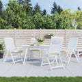 VidaXL Stoelkussens 4 st 50x50x7 cm oxford stof crèmewit