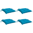 VidaXL Stoelkussens 4 st 50x50x7 cm oxford stof lichtblauw