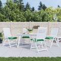 Vidaxl stoelkussens 4 st 50x50x7 cm oxford stof groen