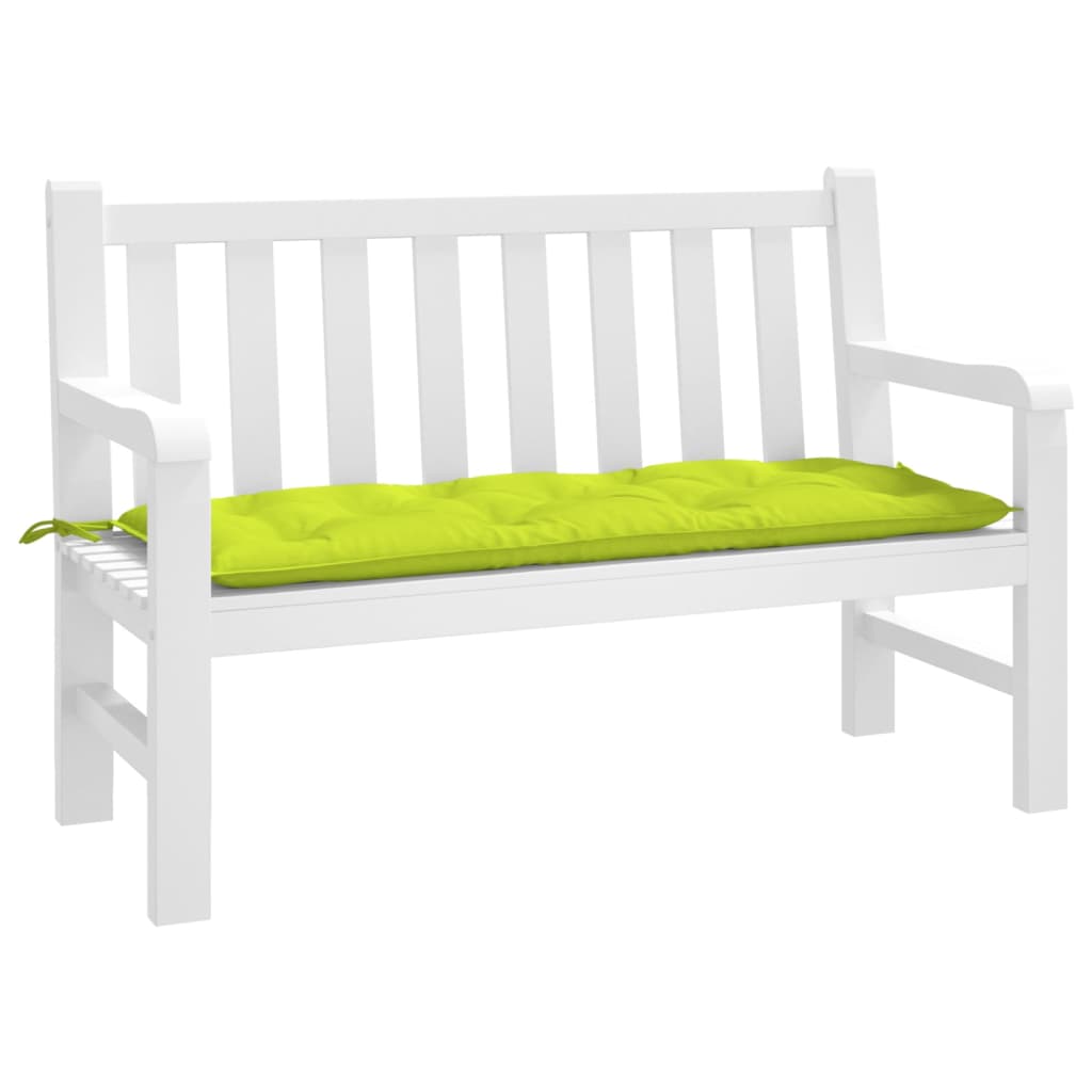 VidaXL Tuinbankkussen 120x50x7 cm oxford stof heldergroen
