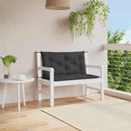 Vidaxl tuinbankkussen 100x(50+50)x7 cm oxford stof zwart