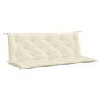 Vidaxl tuinbankkussen 150x(50+50)x7 cm oxford stof crèmewit