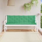 Vidaxl tuinbankkussen 180x(50+50)x7 cm oxford stof groen
