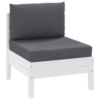 VidaXL Palletkussens 2 st stof antraciet
