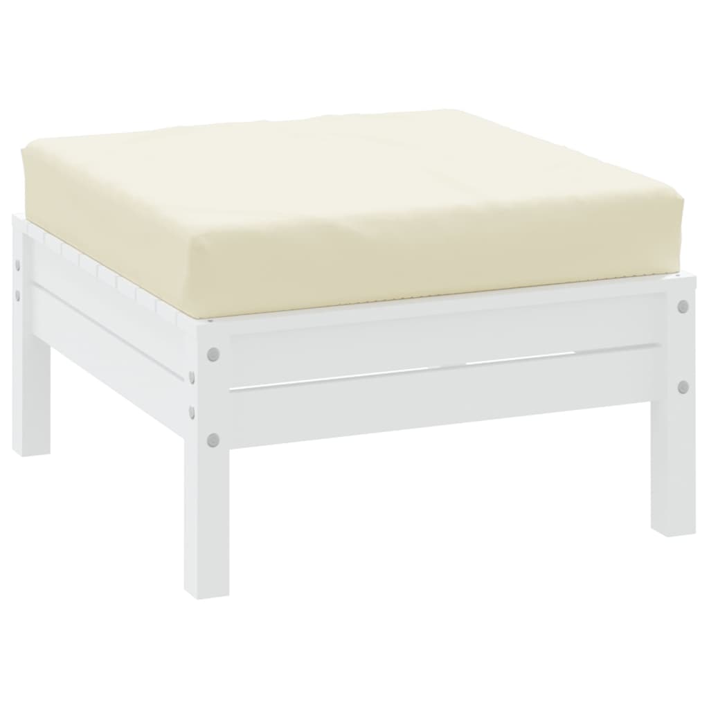 VidaXL Palletkussen 60x60x6 cm oxford stof crèmekleurig