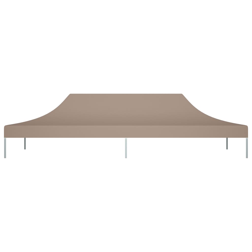 Vidaxl partytentdak 270 g m² 6x3 m taupe
